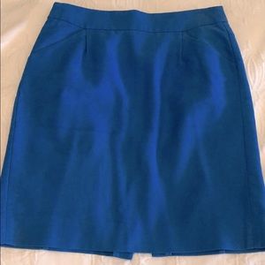JCrew blue pencil skirt